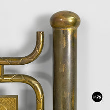 Charger l'image dans la galerie, Brass headboard for a double bed by Atelier Borsani Varedo, 1950s