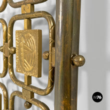 Charger l'image dans la galerie, Brass headboard for a double bed by Atelier Borsani Varedo, 1950s
