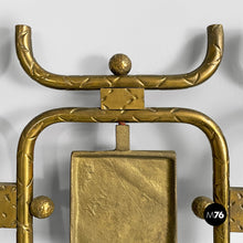 Charger l'image dans la galerie, Brass headboard for a double bed by Atelier Borsani Varedo, 1950s