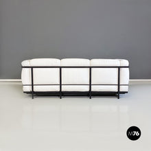 画像をギャラリービューアに読み込む, Lc2 three-seater sofa by Le Corbusier, Jeanneret and Perriand for Cassina, 1980s
