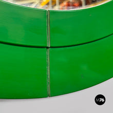 Load image into Gallery viewer, Green plastic modular mirror by Anna Castelli for Kartell, 1970s