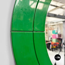 Load image into Gallery viewer, Green plastic modular mirror by Anna Castelli for Kartell, 1970s