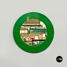 Load image into Gallery viewer, Green plastic modular mirror by Anna Castelli for Kartell, 1970s