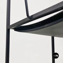 将图片加载到图库查看器,Black metal and rubber chair by Maurizio Peregalli for Zeus, 1984