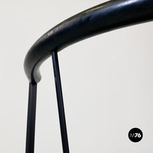 将图片加载到图库查看器,Black metal and rubber chair by Maurizio Peregalli for Zeus, 1984