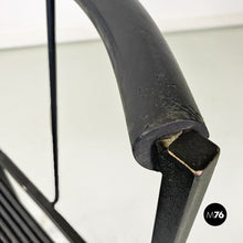 将图片加载到图库查看器,Black metal and rubber chair by Maurizio Peregalli for Zeus, 1984