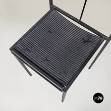 将图片加载到图库查看器,Black metal and rubber chair by Maurizio Peregalli for Zeus, 1984