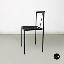 将图片加载到图库查看器,Black metal and rubber chair by Maurizio Peregalli for Zeus, 1984