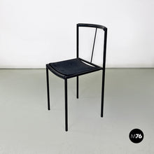 将图片加载到图库查看器,Black metal and rubber chair by Maurizio Peregalli for Zeus, 1984