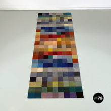 Load image into Gallery viewer, Rectangular colored carpet with checked pattern, 1990s