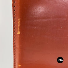 Charger l'image dans la galerie, Brown leather and black wood chairs, 1970s