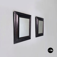 画像をギャラリービューアに読み込む, Wall mirrors with wood guillochè frame, 1900s