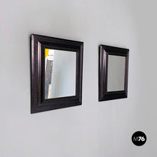 画像をギャラリービューアに読み込む, Wall mirrors with wood guillochè frame, 1900s