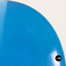 画像をギャラリービューアに読み込む, Light-blue metal and glass floor lamp, 1980s