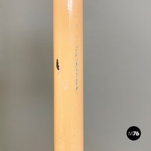 画像をギャラリービューアに読み込む, Light-pink metal and glass floor lamp, 1980s