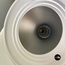 画像をギャラリービューアに読み込む, Light-pink metal and glass floor lamp, 1980s