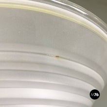 画像をギャラリービューアに読み込む, Light-pink metal and glass floor lamp, 1980s