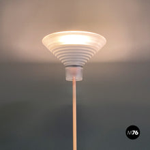 画像をギャラリービューアに読み込む, Light-pink metal and glass floor lamp, 1980s