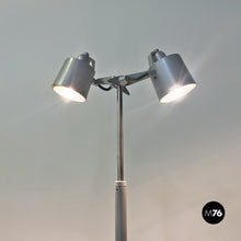 Load image into Gallery viewer, Metal and marble Stadium floor lamp by Wettstein for Pallucco Italia, 1990s