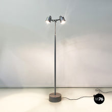 Load image into Gallery viewer, Metal and marble Stadium floor lamp by Wettstein for Pallucco Italia, 1990s