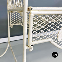 将图片加载到图库查看器,Classic white iron outdoor bench, 1960s