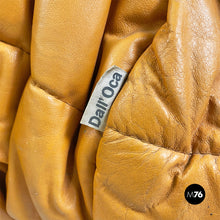 Load image into Gallery viewer, Caramel leather Piumino sofa by De Pas, D'Urbino and Lomazzi for Dall'Oca, 1970s
