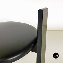 Load image into Gallery viewer, Black wood Golem chairs by Vico Magistretti for Carlo Poggi Pavia, 1968