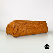 Charger l'image dans la galerie, Caramel leather Piumino sofa by De Pas, D'Urbino and Lomazzi for Dall'Oca, 1970s