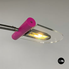Carica l'immagine nel visualizzatore di Gallery, Black and violet arc floor lamp, 1980s