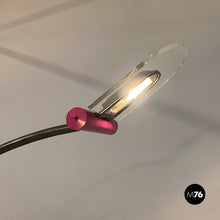 Carica l'immagine nel visualizzatore di Gallery, Black and violet arc floor lamp, 1980s