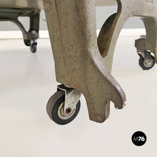 画像をギャラリービューアに読み込む, Iron and wood Italian State Railways storage trolley, 1930s