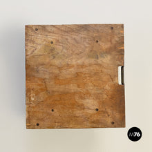 画像をギャラリービューアに読み込む, Iron and wood Italian State Railways storage trolley, 1930s