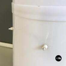 将图片加载到图库查看器,White plastic floor lamp, 1970s