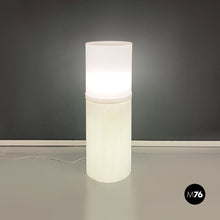 将图片加载到图库查看器,White plastic floor lamp, 1970s
