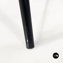 画像をギャラリービューアに読み込む, Black wood and metal chair, 1980s