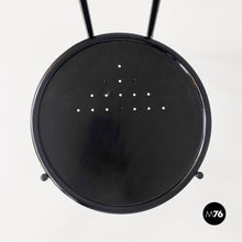 画像をギャラリービューアに読み込む, Black wood and metal chair, 1980s