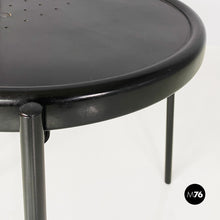 画像をギャラリービューアに読み込む, Black wood and metal chair, 1980s