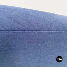 Charger l'image dans la galerie, Blue armchairs with tubular black metal, 1960s