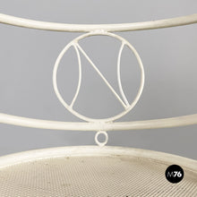 Load image into Gallery viewer, White metal outdoor chair, 1950s