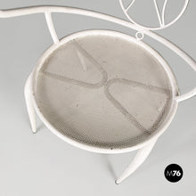Load image into Gallery viewer, White metal outdoor chair, 1950s