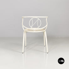 Load image into Gallery viewer, White metal outdoor chair, 1950s