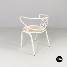 Load image into Gallery viewer, White metal outdoor chair, 1950s