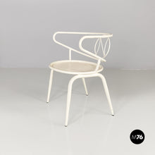 Load image into Gallery viewer, White metal outdoor chair, 1950s