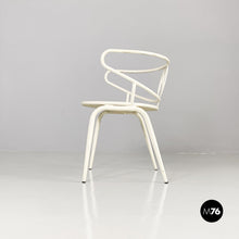 Load image into Gallery viewer, White metal outdoor chair, 1950s