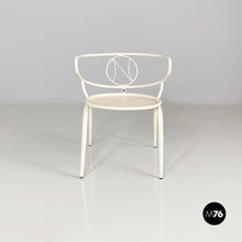 Load image into Gallery viewer, White metal outdoor chair, 1950s