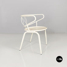Load image into Gallery viewer, White metal outdoor chair, 1950s