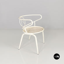 Load image into Gallery viewer, White metal outdoor chair, 1950s