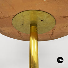 将图片加载到图库查看器,Ceramic and brass dining table with engraved design, 1980s