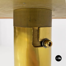 将图片加载到图库查看器,Ceramic and brass dining table with engraved design, 1980s