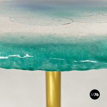 将图片加载到图库查看器,Ceramic and brass dining table with engraved design, 1980s